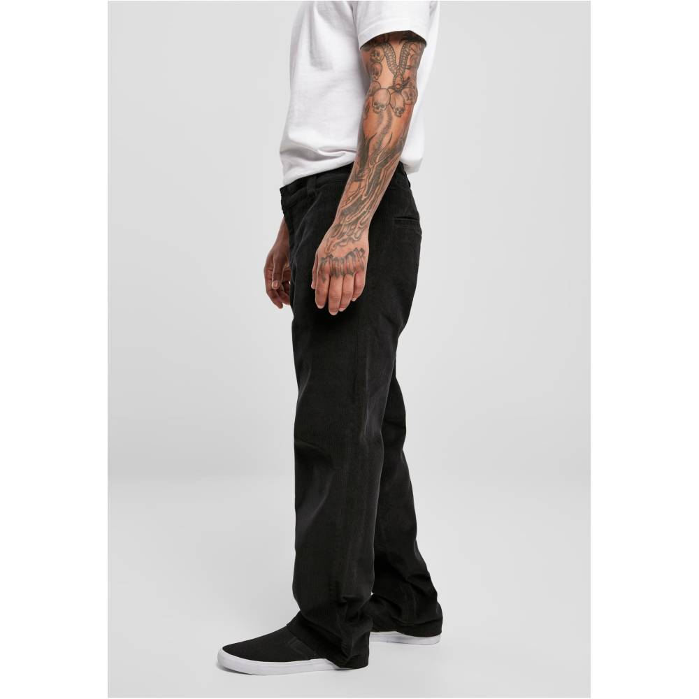Urban Classics - Corduroy Workwear Pantalon coupe standard - Noir